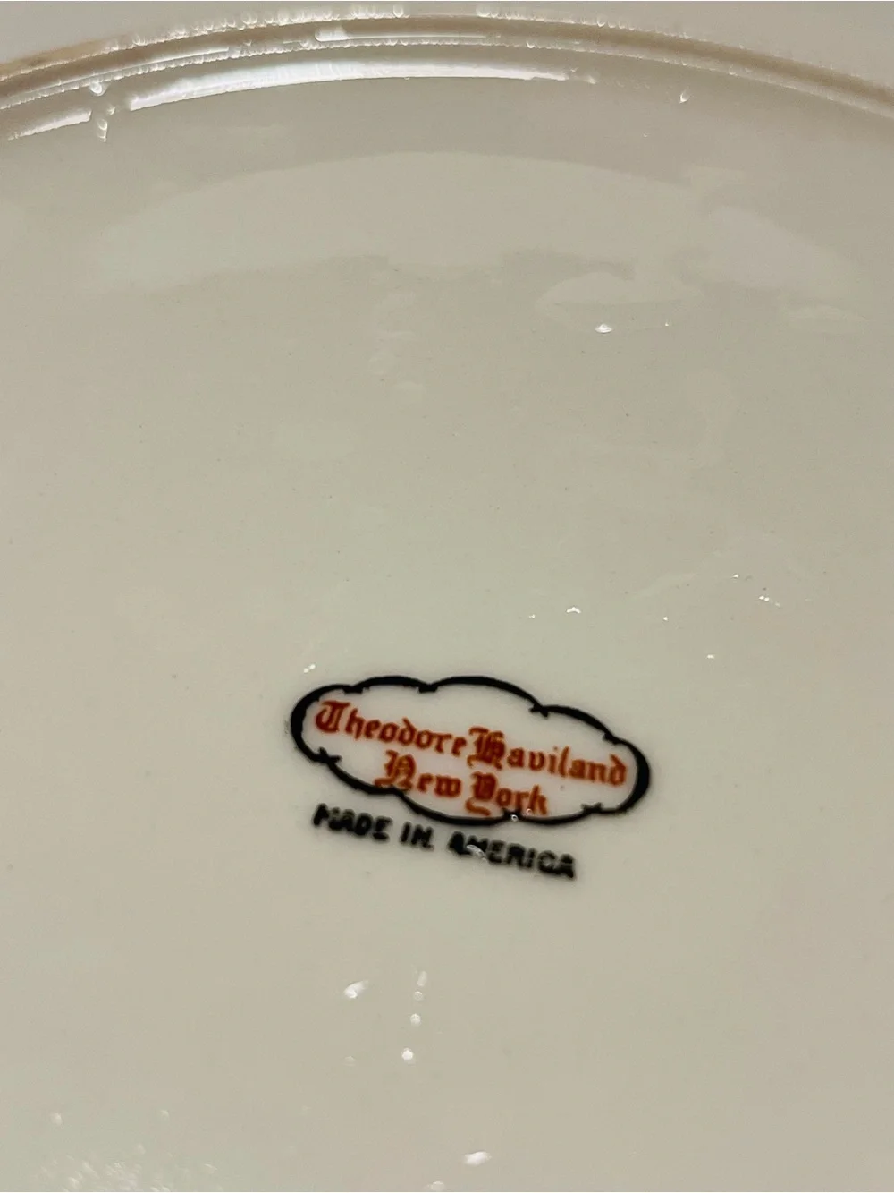 Antique Theodore Haviland New York Made in America Diner Plates Set of 5 Rare